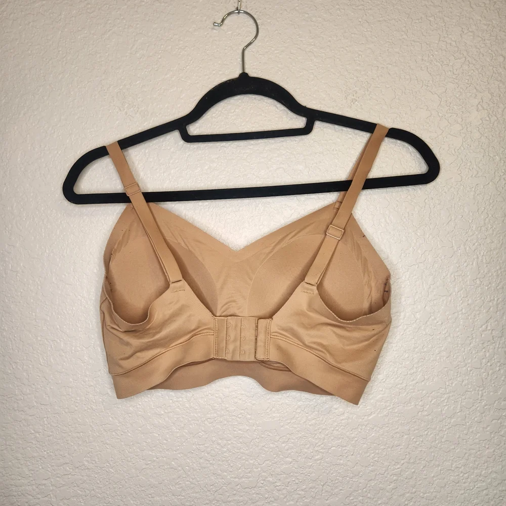Flatley Bra Liftwear Crossover Seamless Wire-Free Sand Tan Size M